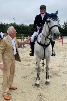 Matthew Winder wins the Equissage Pulse Senior British Novice Second Round at Dorset Showground